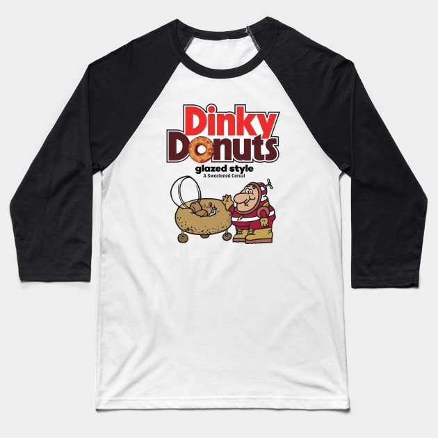 Dinky Donuts Cereal Baseball T-Shirt by Chewbaccadoll